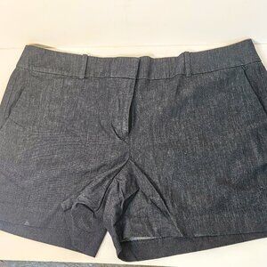 Ann Taylor Factory Signature Fit denim shorts pockets and beltloops plus size 14